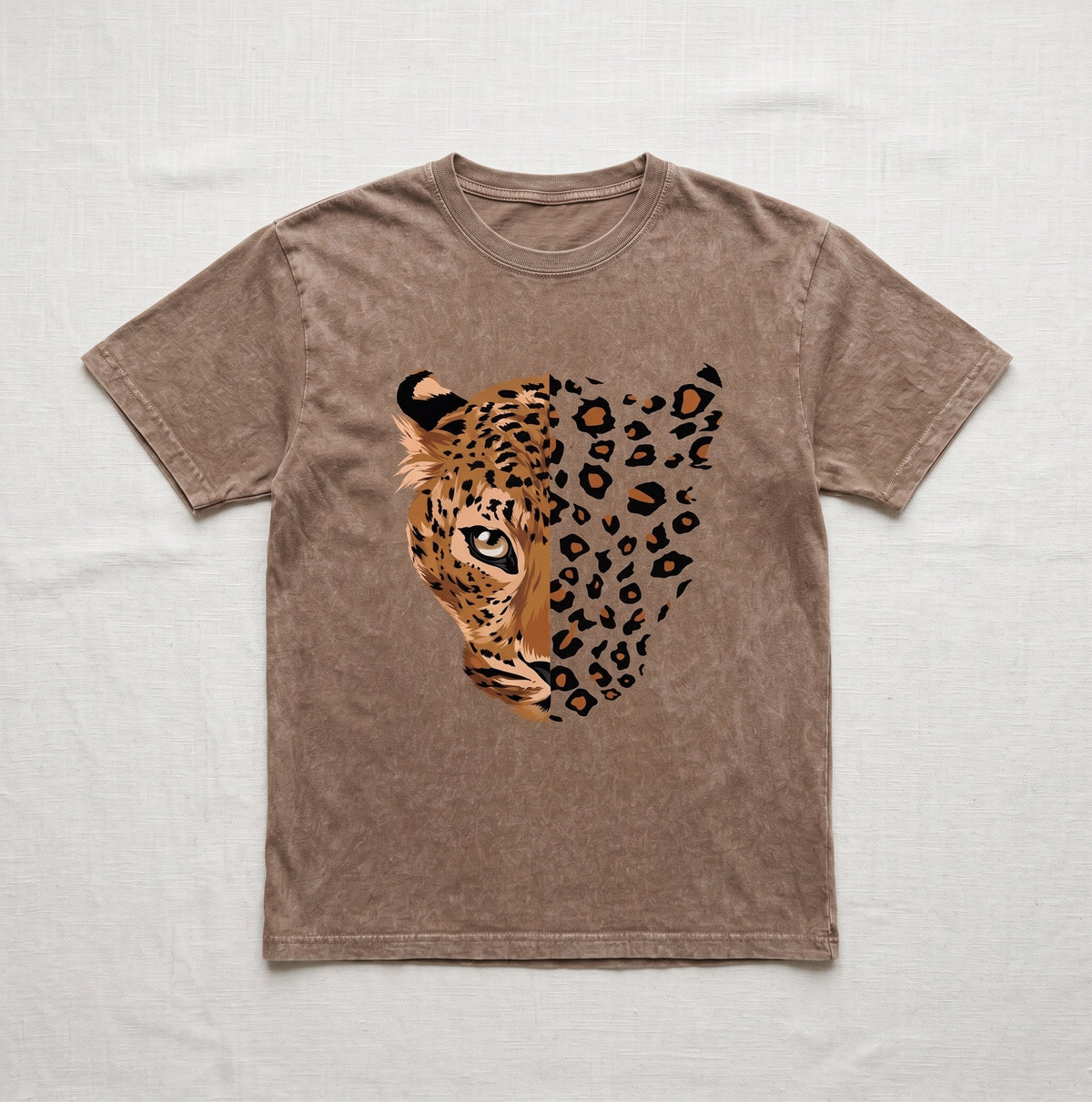 T-shirt Women's Leopard Tiger Cartoon Print