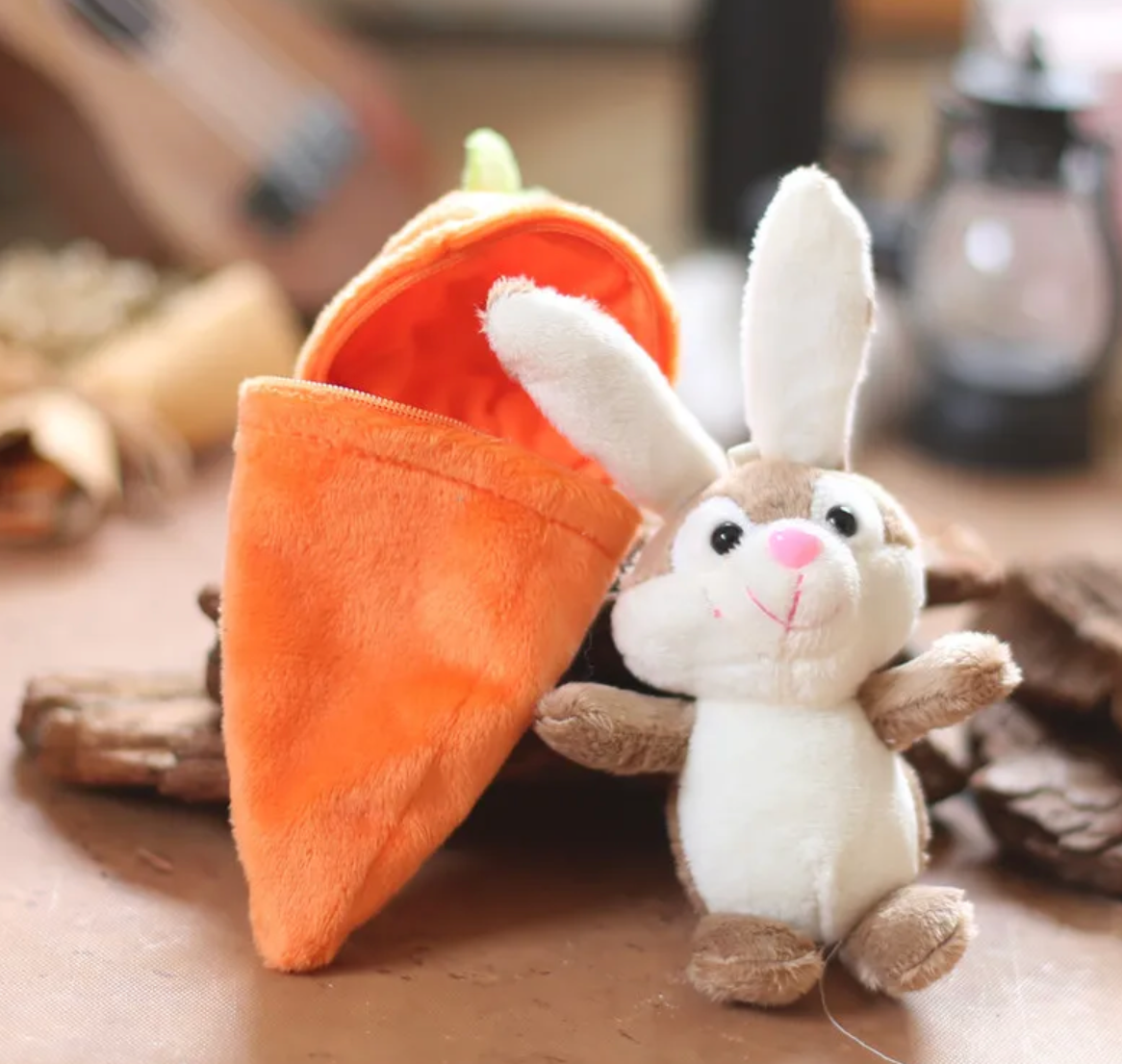Rabbit Carrot Plush Pendant Detachable Rabbit Carrot Pendant