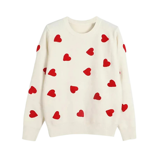 Love Heart Strawberry Knitted Sweaters