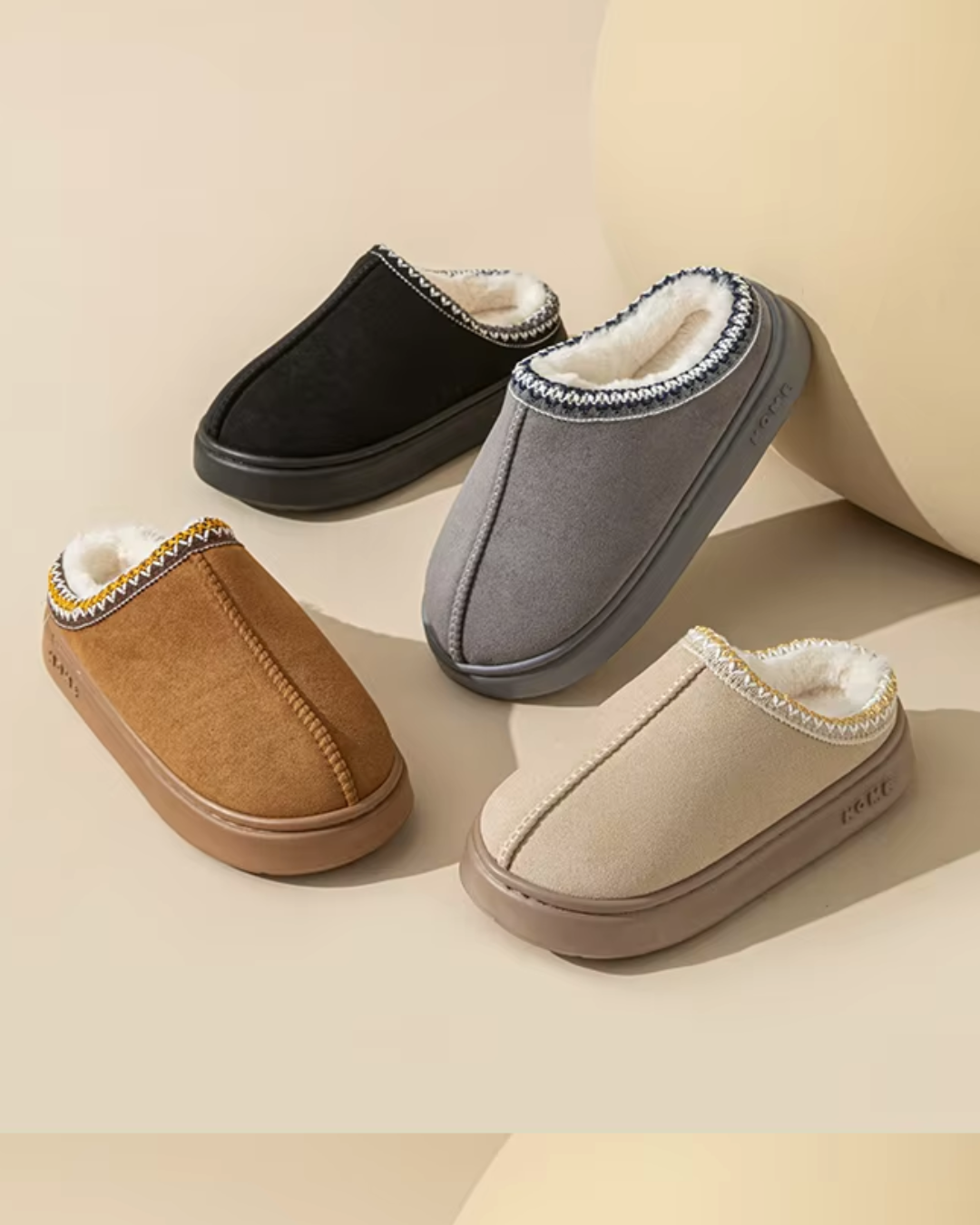 Platform Fluffy Slippers