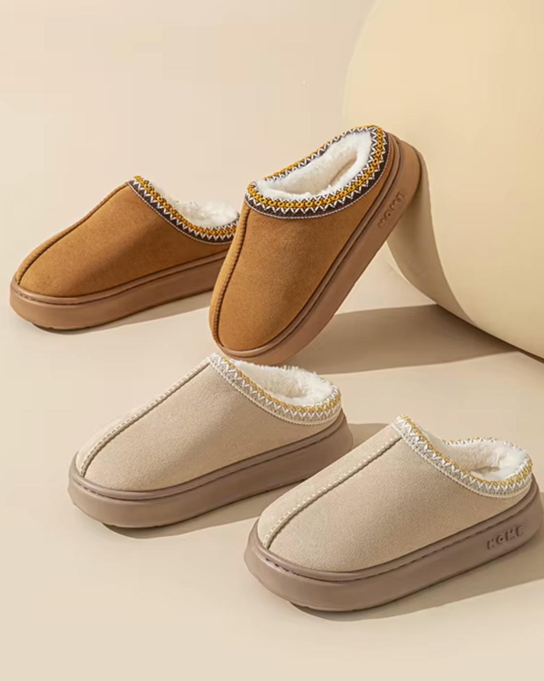 Platform Fluffy Slippers