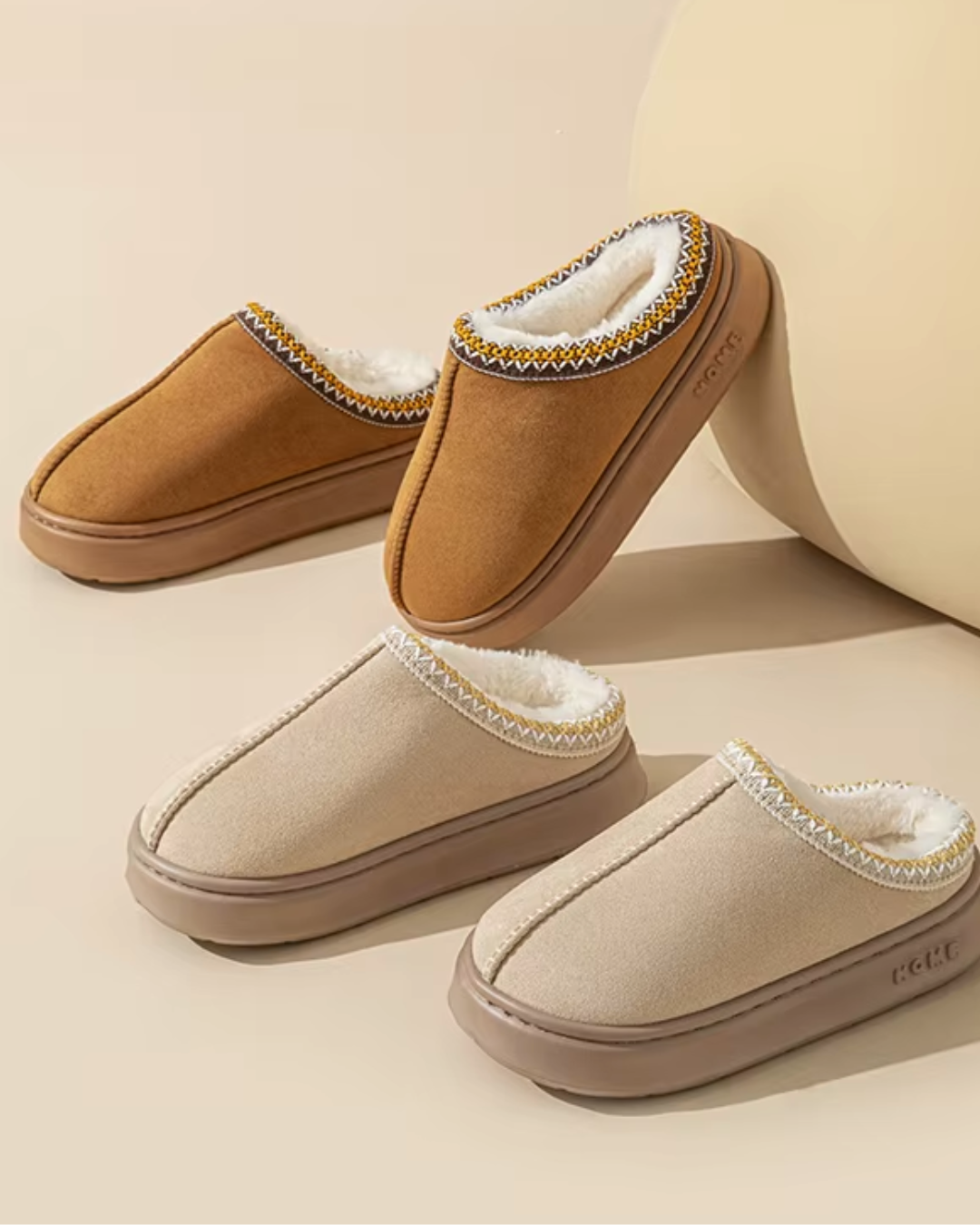 Platform Fluffy Slippers