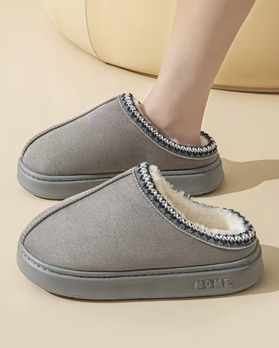 Platform Fluffy Slippers