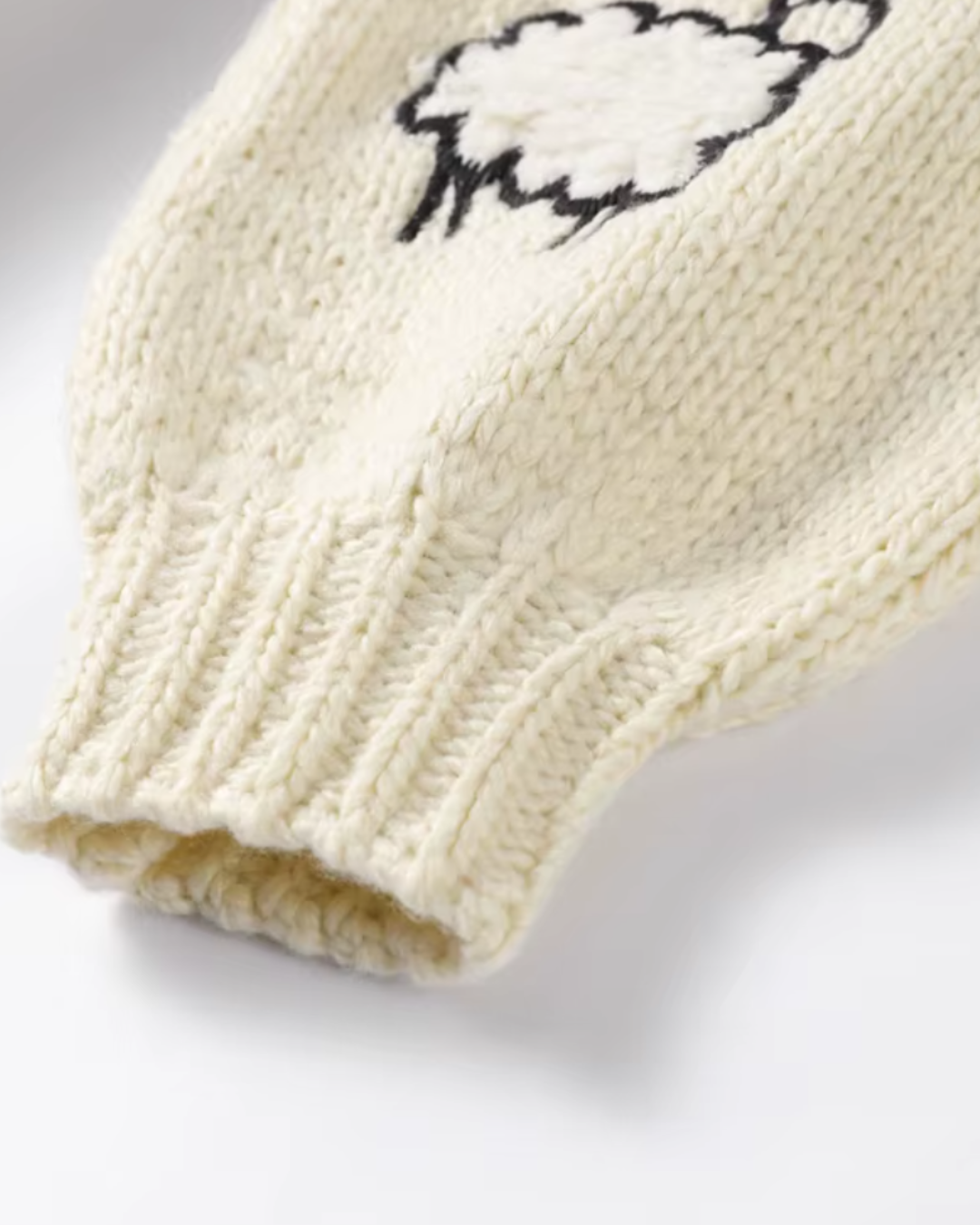 Counting Sheep Cozy Knit Cardigan – Whimsical Open Front Sweater