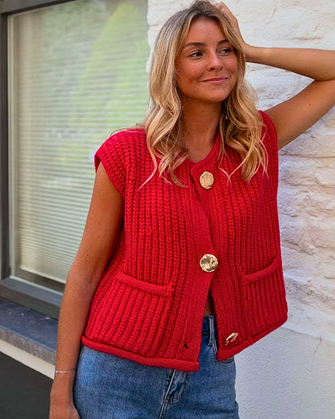 Autumn Cropped Sweaters Women Vests