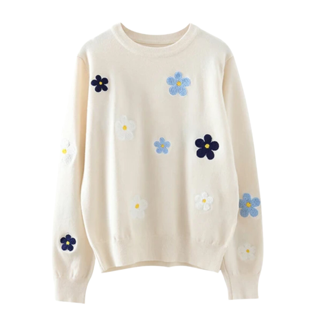 Floral Pullover Sweater