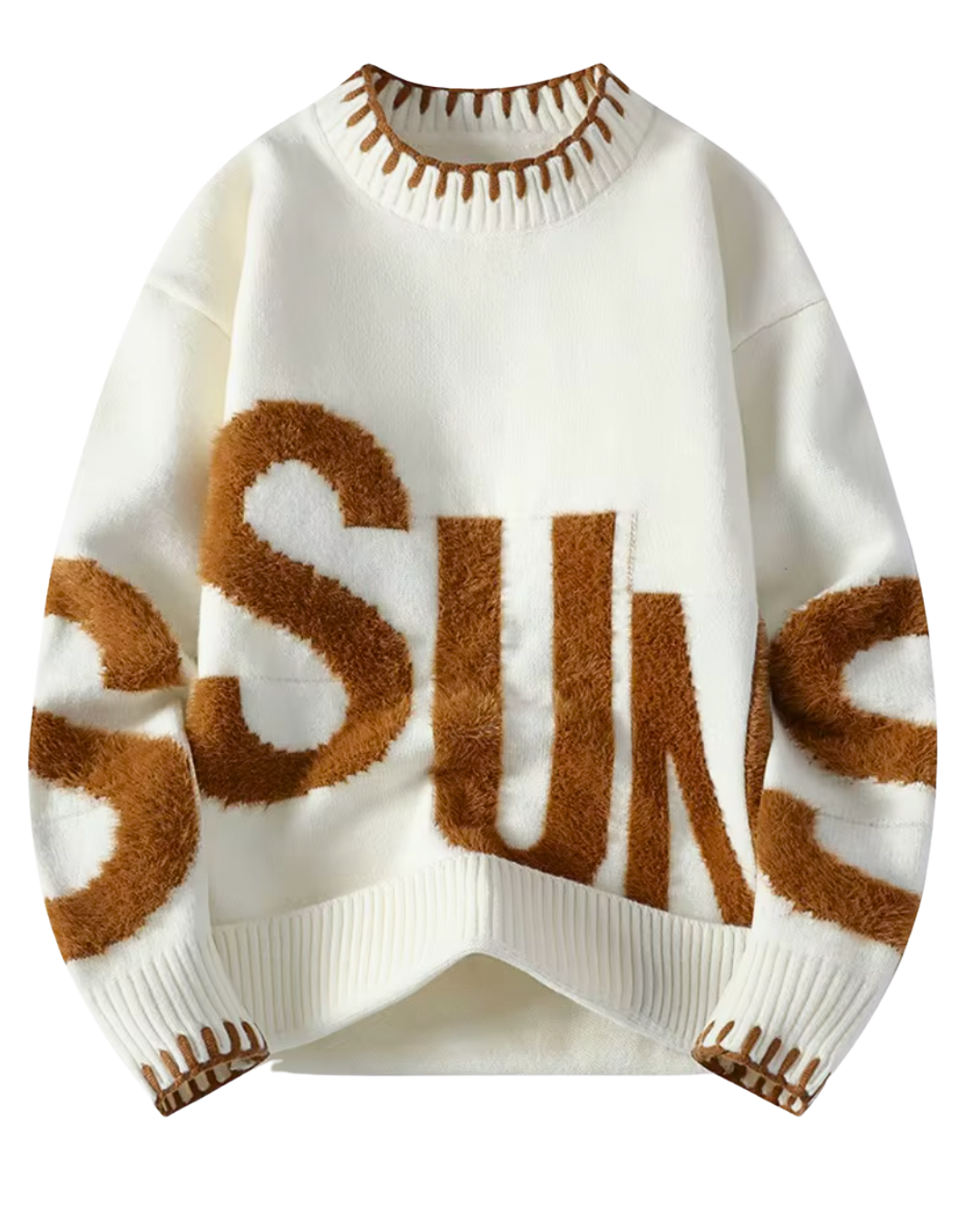 Outwear O-neck Knitted Pullover