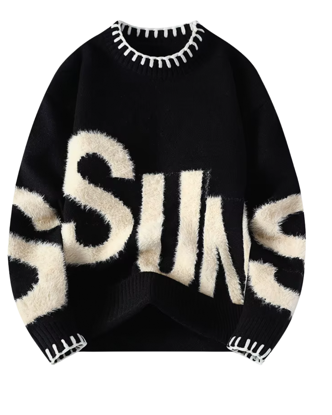 Outwear O-neck Knitted Pullover