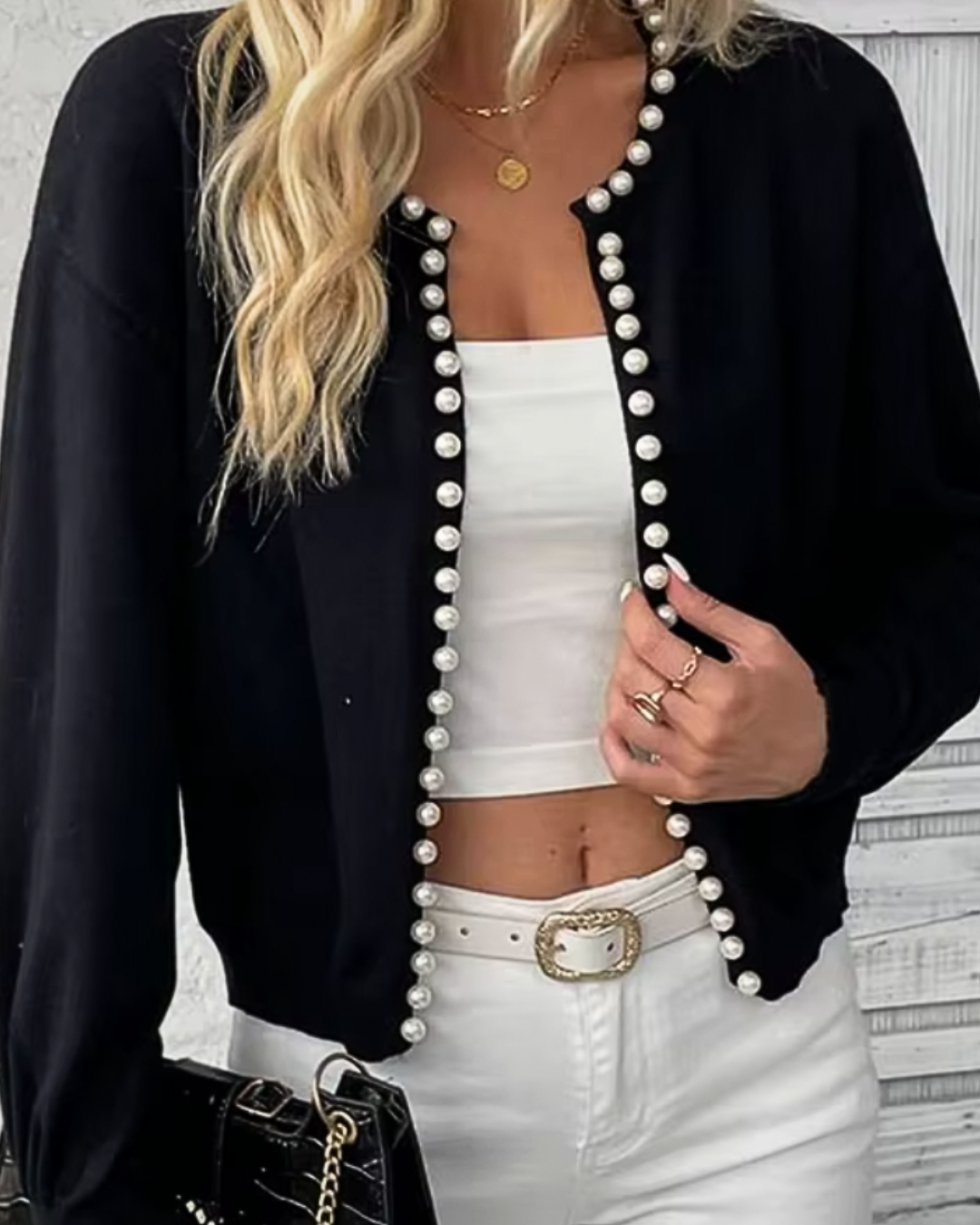 Elegant Beaded Sweater