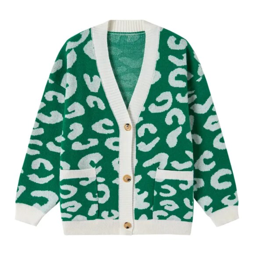 Cardigan Women with Buttons Oversized Jacket