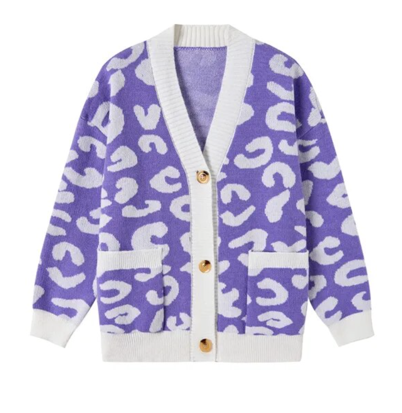 Cardigan Women with Buttons Oversized Jacket