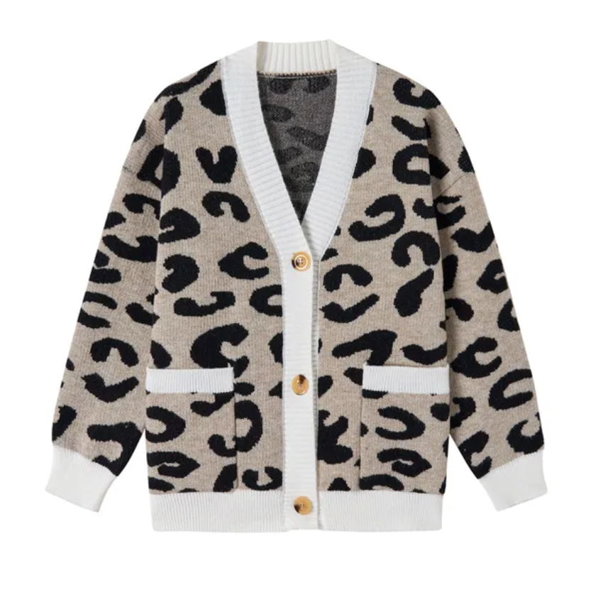 Cardigan Women with Buttons Oversized Jacket