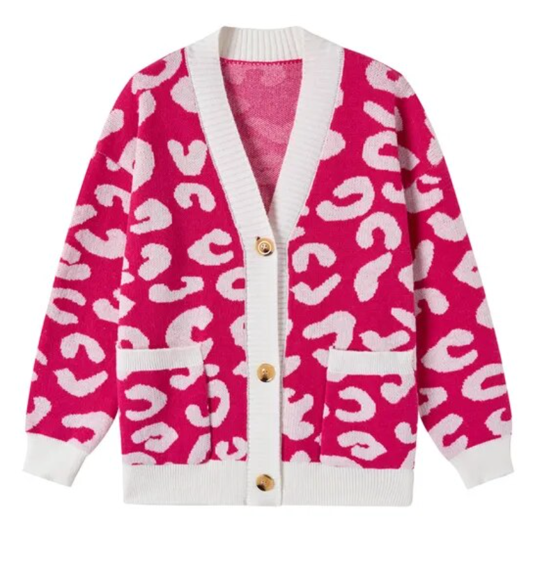 Cardigan Women with Buttons Oversized Jacket