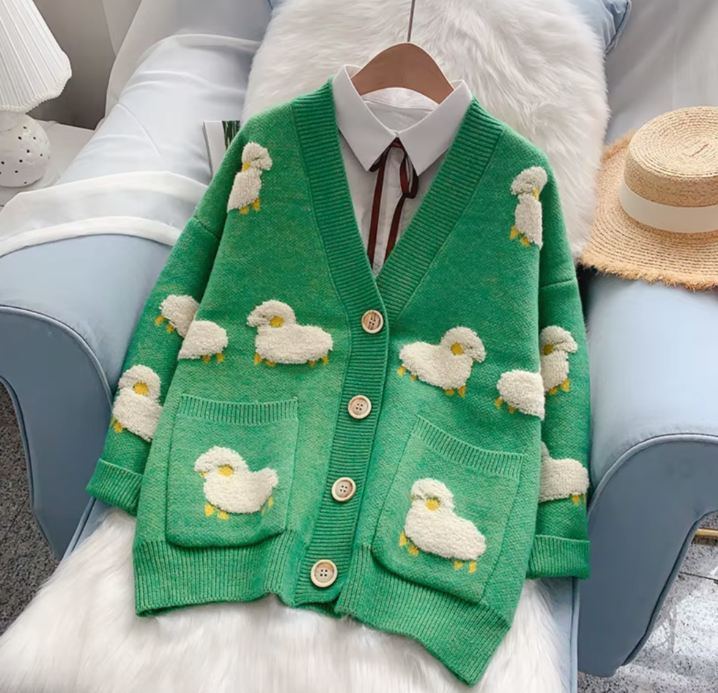 Playful Lamb Cardigan