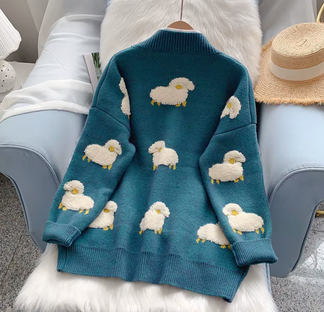 Playful Lamb Cardigan