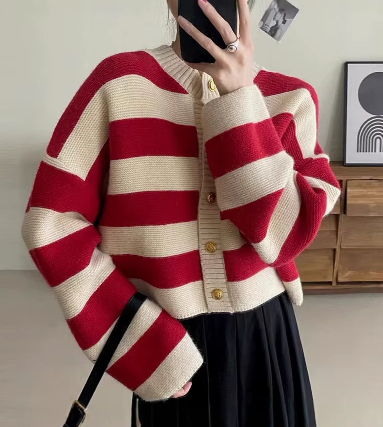 Candy Cane Cardigan