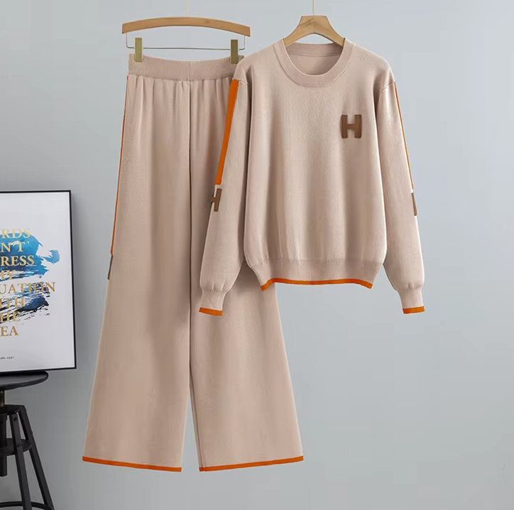 Two Piece Set Casual Knitted Fashion