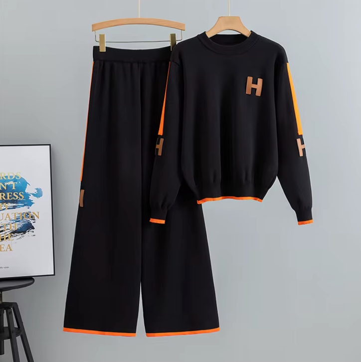 Two Piece Set Casual Knitted Fashion