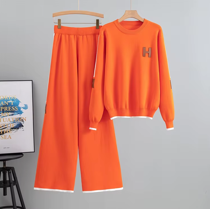 Two Piece Set Casual Knitted Fashion