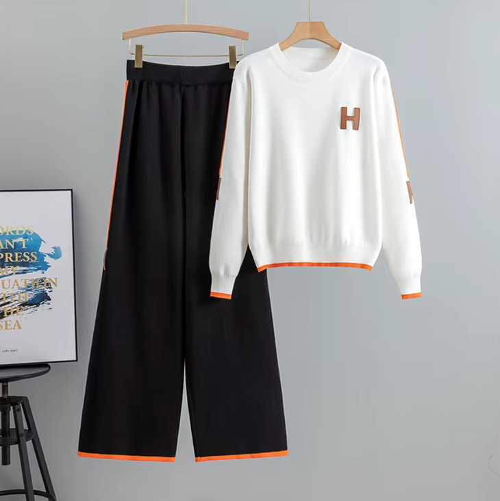 Two Piece Set Casual Knitted Fashion