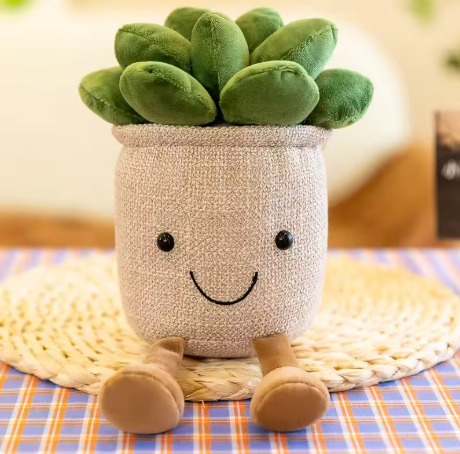 Succulent Flower Tulip Plant Potted Plush Home Decoration
