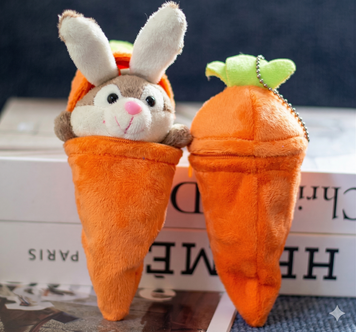 Rabbit Carrot Plush Pendant Detachable Rabbit Carrot Pendant