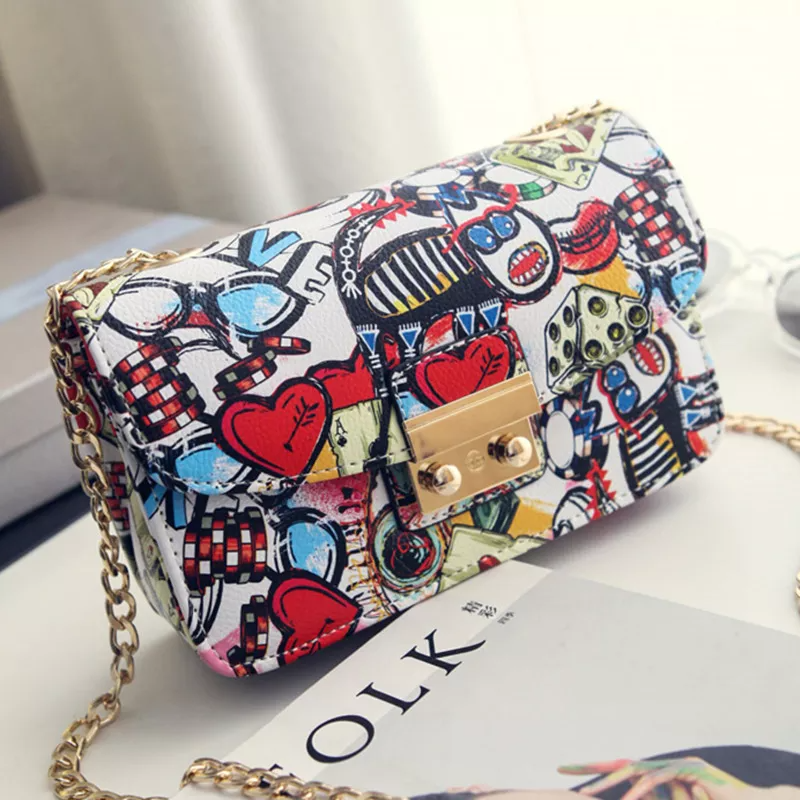 Bag Summer Graffiti Clutch