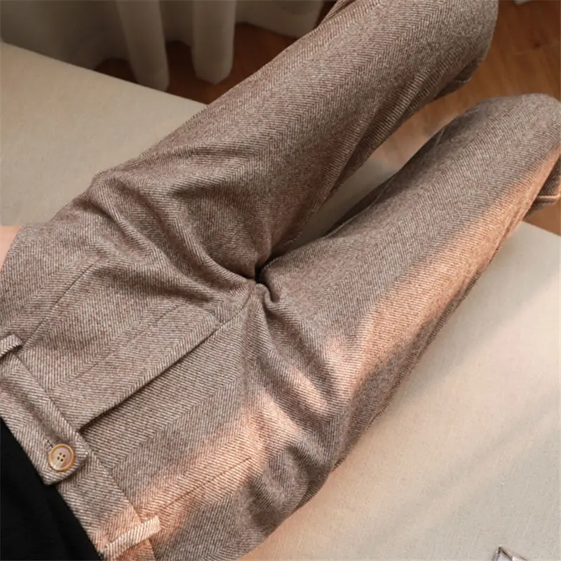 Casual Suit Woolen Pants Women's