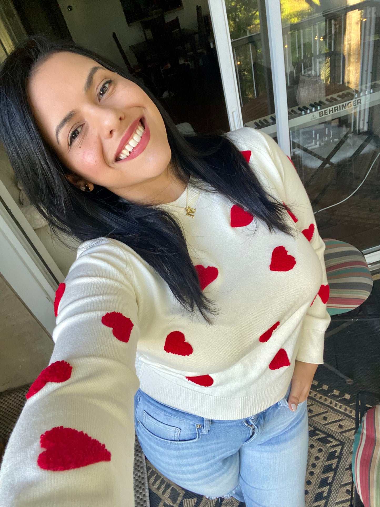 Love Heart Strawberry Knitted Sweaters