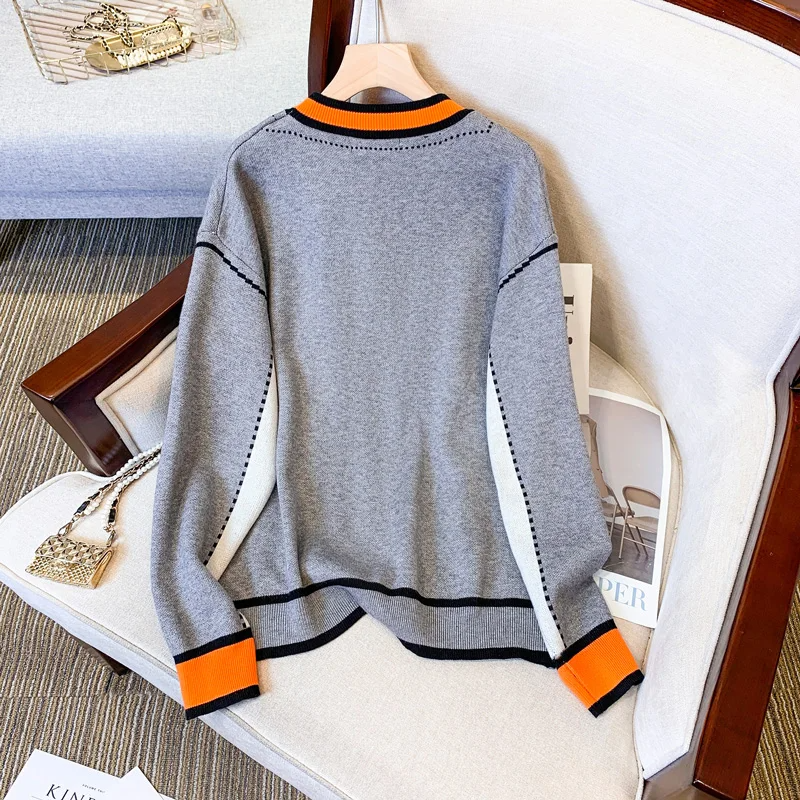 Cardigans Oversized Sweater V Neck