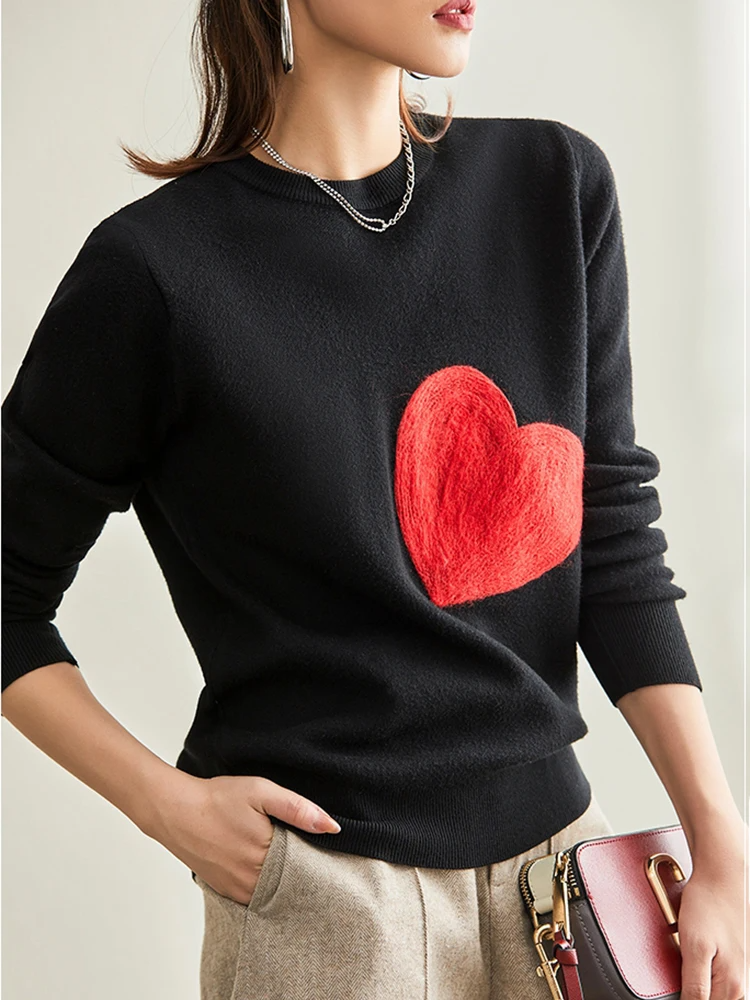 Black Heart Sweater