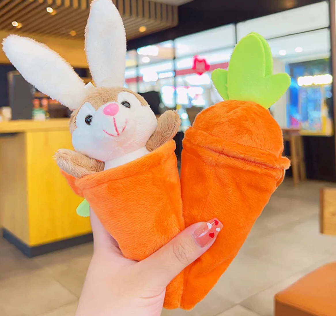 Rabbit Carrot Plush Pendant Detachable Rabbit Carrot Pendant