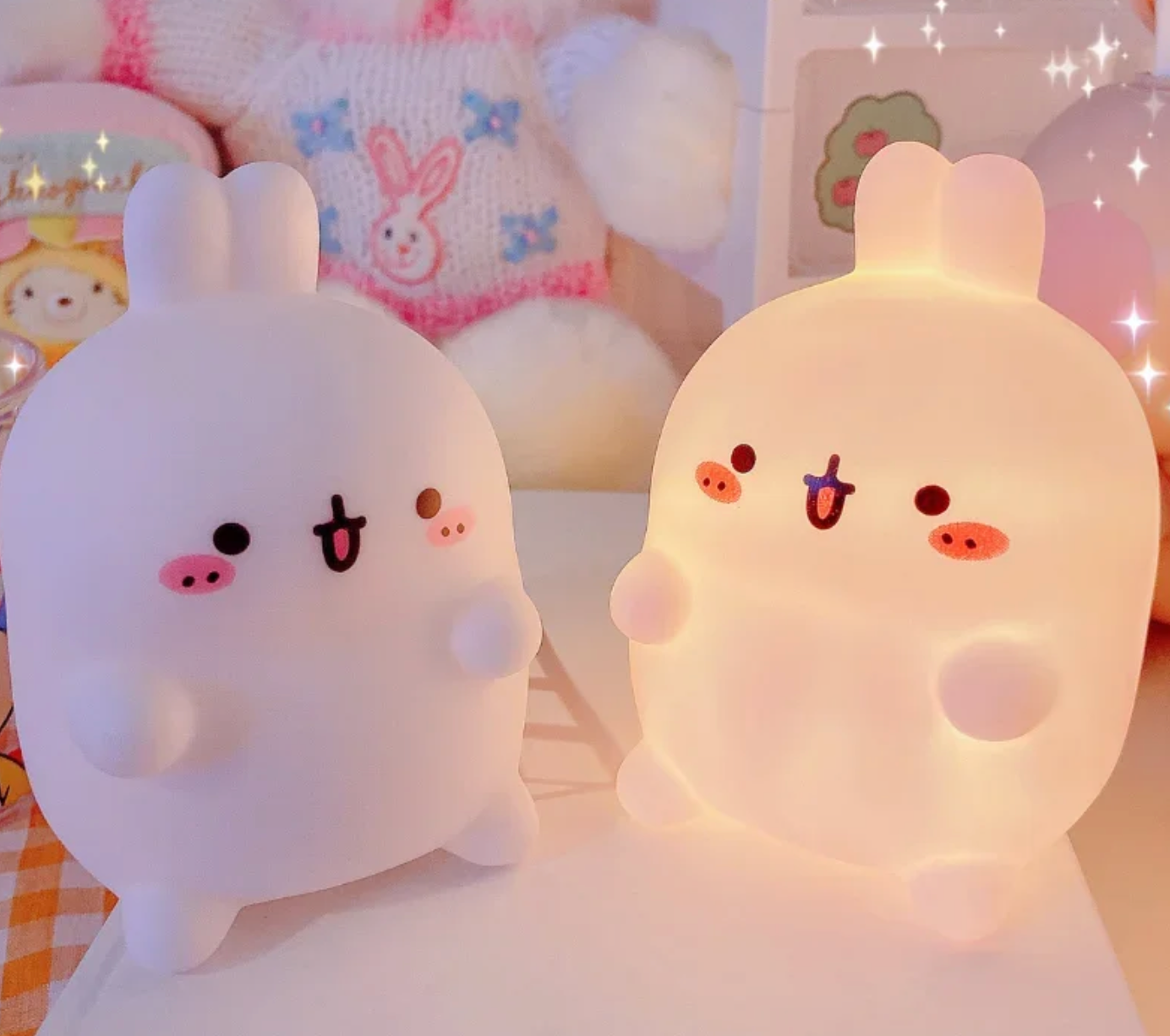 Rabbit Night Light Bedhead Bedroom LED Small Table Light