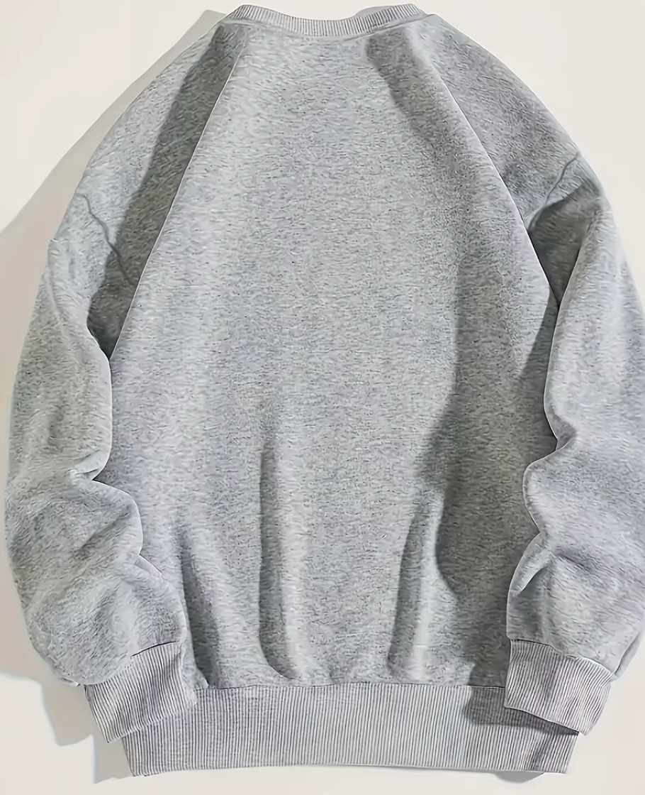 Tiger Print Round Neck Hoodie