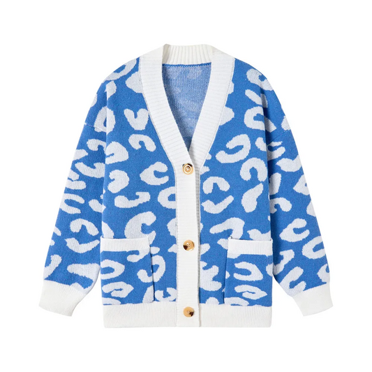 Cardigan Women with Buttons Oversized Jacket