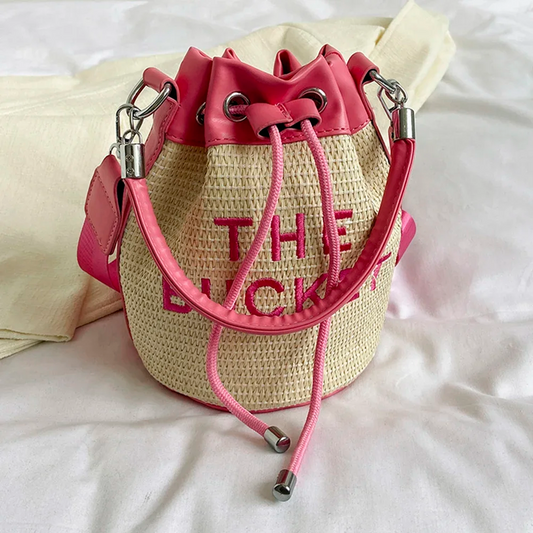 Crossbody Bag Rattan Boho Bag Female