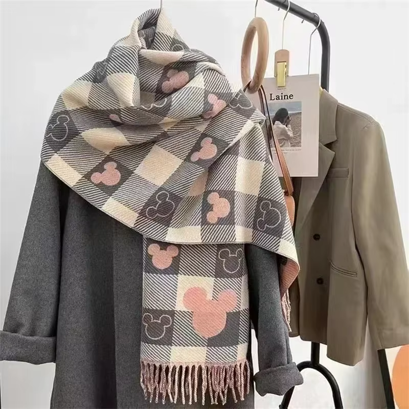 Mickey Cartoon Scarf Cashmere