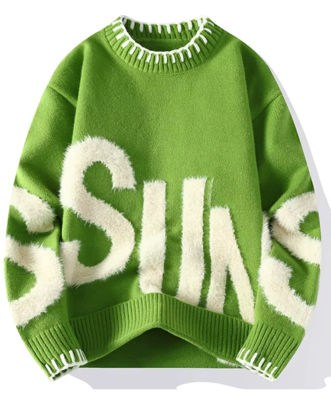 Outwear O-neck Knitted Pullover