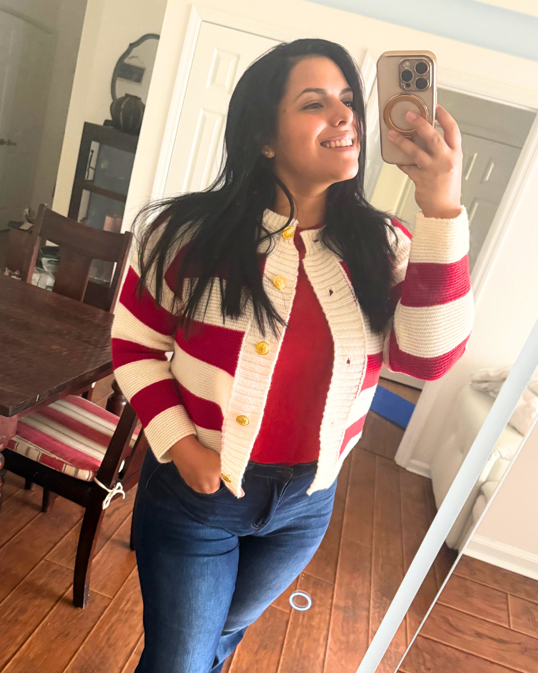 Candy Cane Cardigan