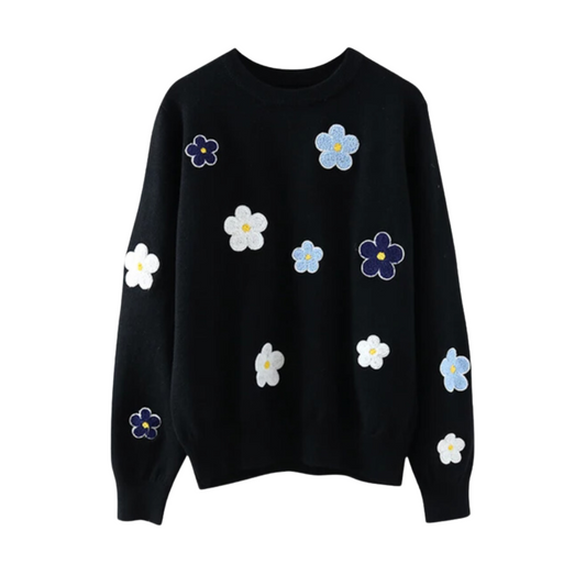 Floral Pullover Sweater